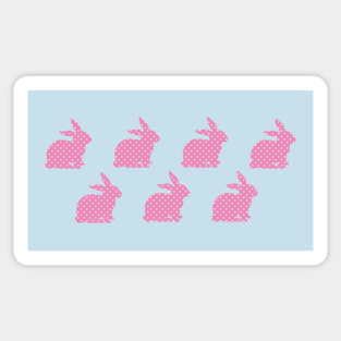 Whoa, baby! Pink Bunny Wallpaper Sticker